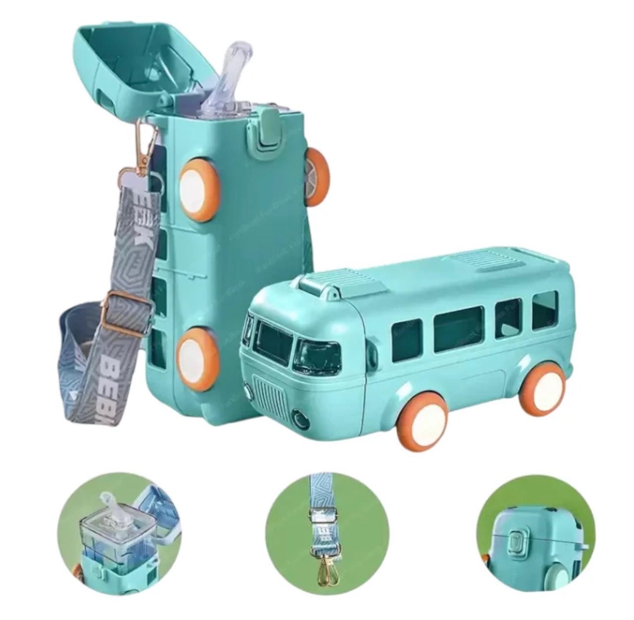 Miniatura 2 de AquaBus®BOTELLA FORMA BUS PARA NIÑOS - ROSA: ROSA